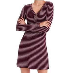 American Eagle Striped Henley Sweater Dress NWT